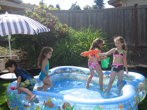 11. June July Finally the summer arrived to our area, we decided it is time to inflate our pool and play with the water. On June 29th...
